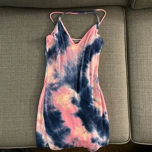 Blue and Pink Fashion Nova Dress